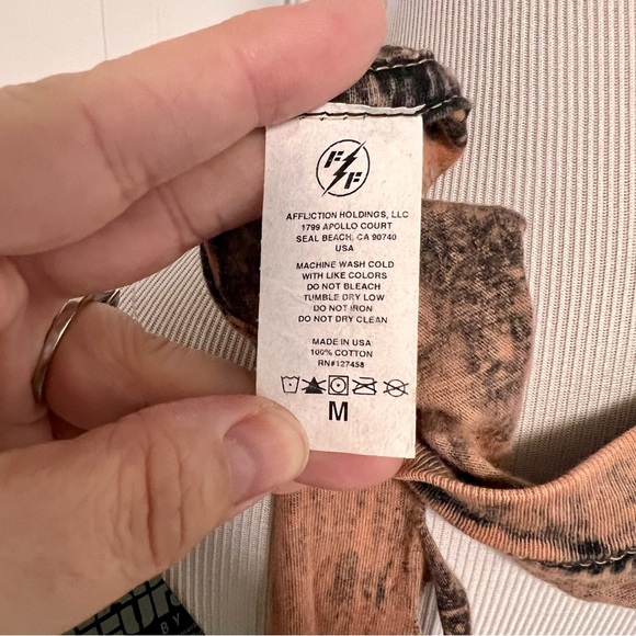 Affliction Fast Furious Distressed Top H3 - Picture 6 of 7